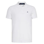 Men's Regular Fit Interlock Polo Shirt-WHITE