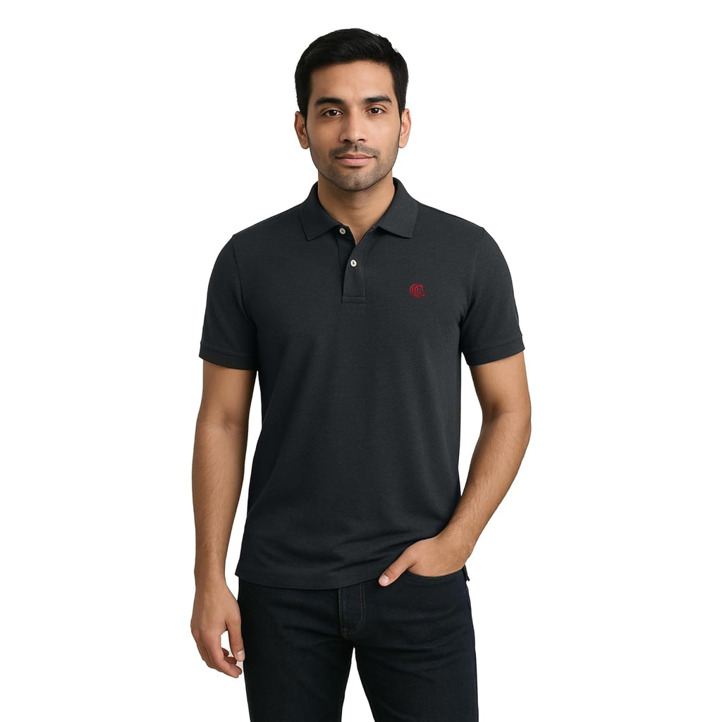Men's Premium Regular Fit Performance Polo Shirt-Dark Grey