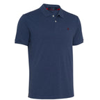 Men's Regular Fit Interlock Polo Shirt- INDIGO MELANGE