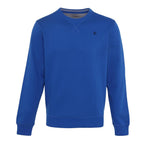 Men’s Solid Fleece Crew Neck Sweatshirt- OLYMPIAN BLUE