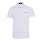 Men’s Cotton Regular Fit Pique Polo Neck T Shirt-WHITE