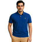 Men's Premium Regular Fit Performance Polo Shirt- ROYAL BLUE