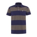 Regular Fit Men’s Polo T Shirt-WHITECAP GREY AND NAVY