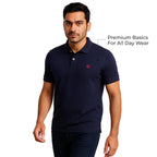 Men's Premium Regular Fit Performance Polo Shirt-CLASSIC NAVY
