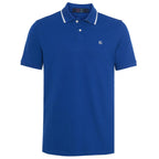 Mens Cotton Regular Fit Stretch Pique Solid Polo Shirt-ROYAL BLUE
