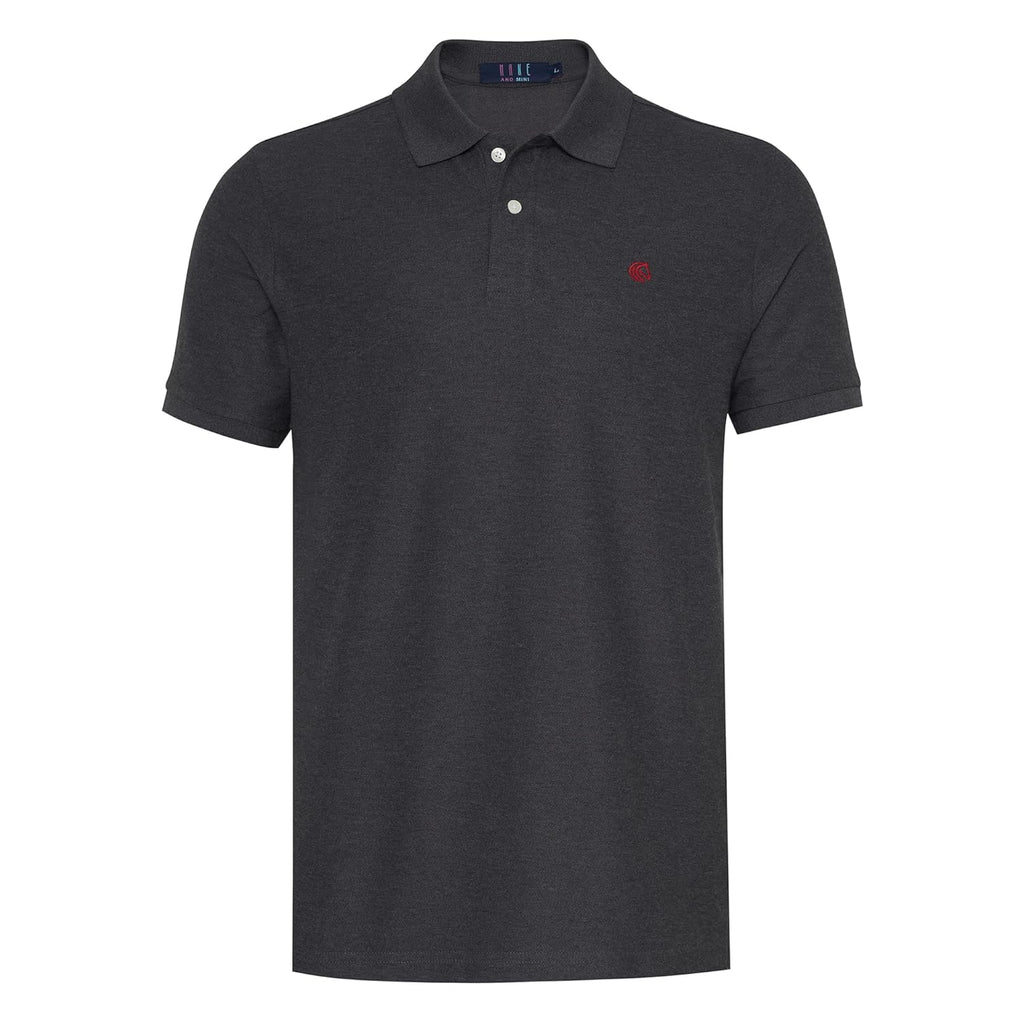 Men's Premium Regular Fit Performance Polo Shirt-Dark Grey
