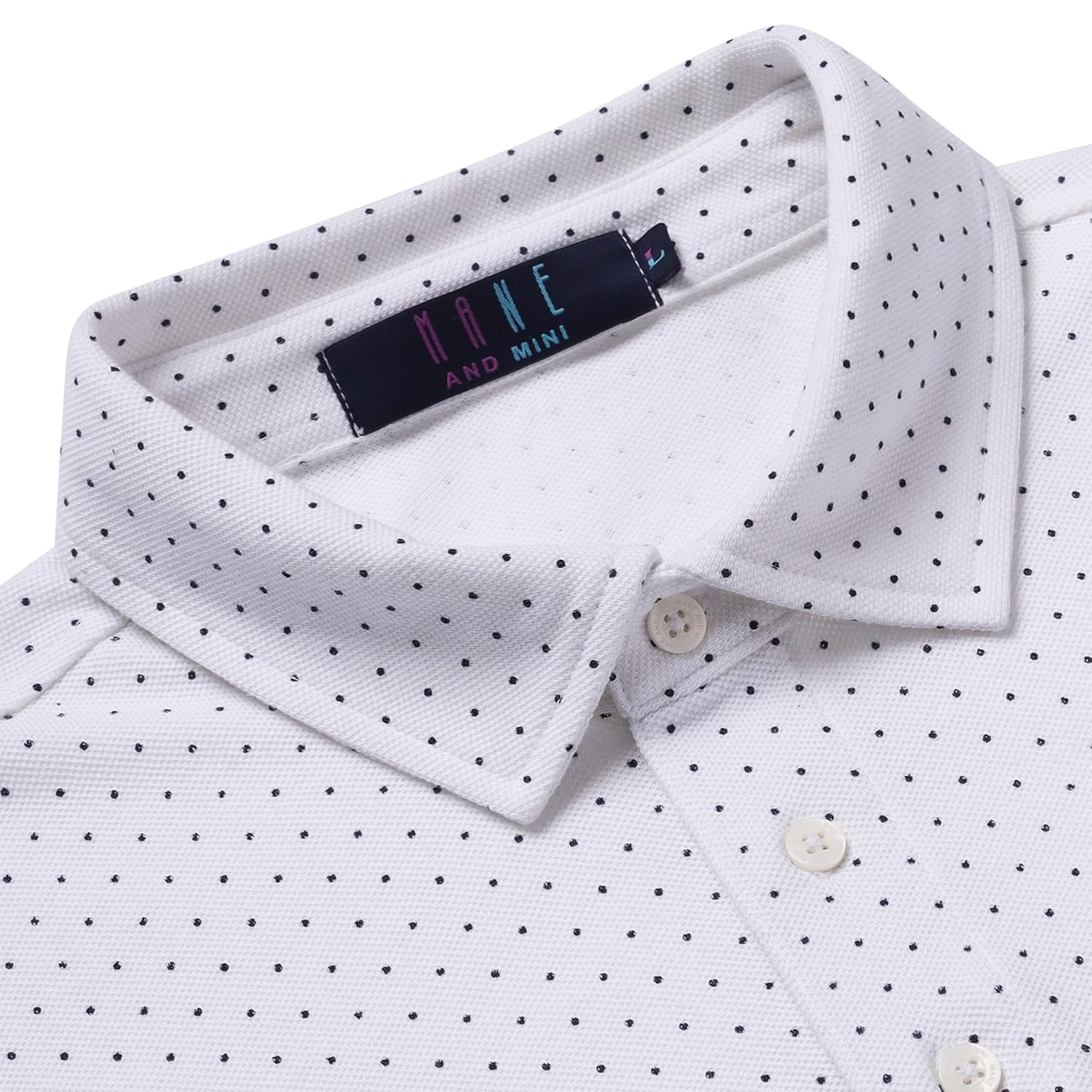 Men’s Cotton Regular Fit Pique Polo Neck T Shirt-WHITE