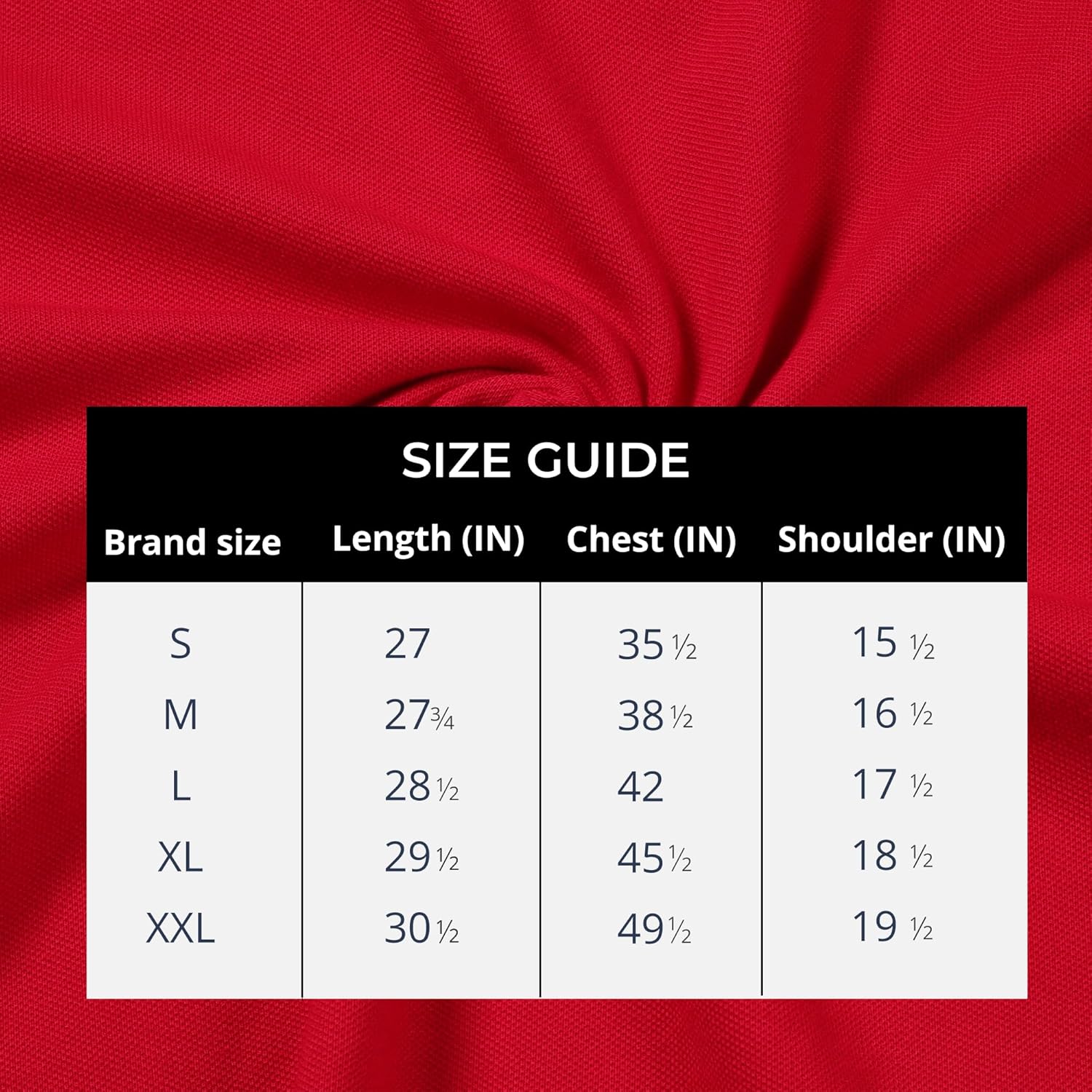 Mens Cotton Regular Fit Stretch Pique Solid Polo Shirt- RED