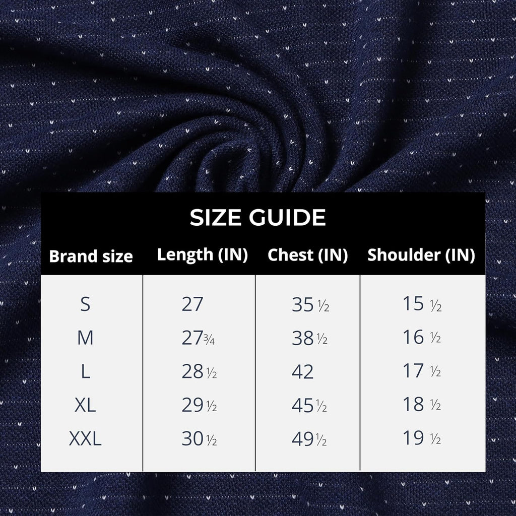 Men’s Regular Fit Jacquard Polo Shirt with Self Collar-INDIGO MELANGE