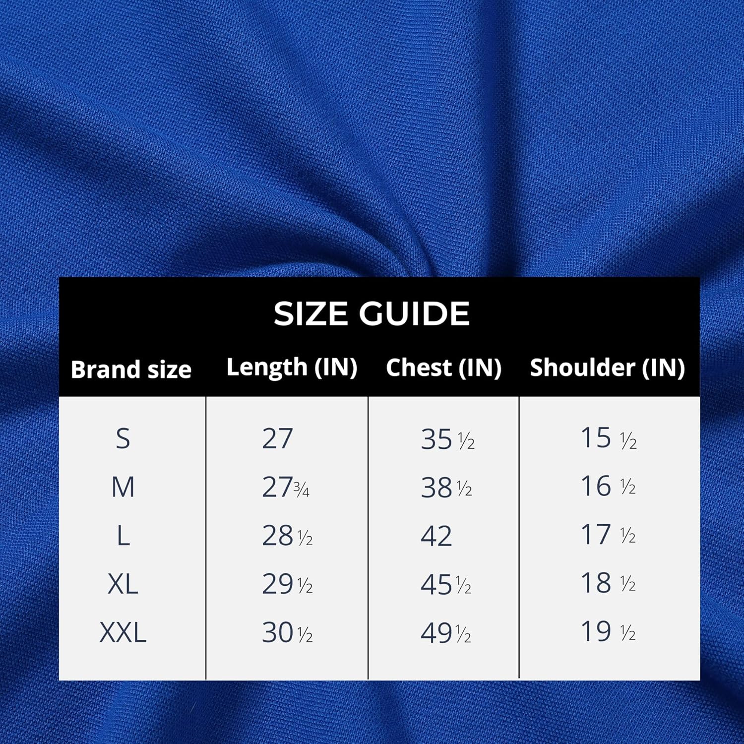 Mens Cotton Regular Fit Stretch Pique Solid Polo Shirt-ROYAL BLUE