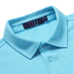 Men’s Cotton Regular Fit Pique Polo Neck T Shirt- BLUE TOPAZ