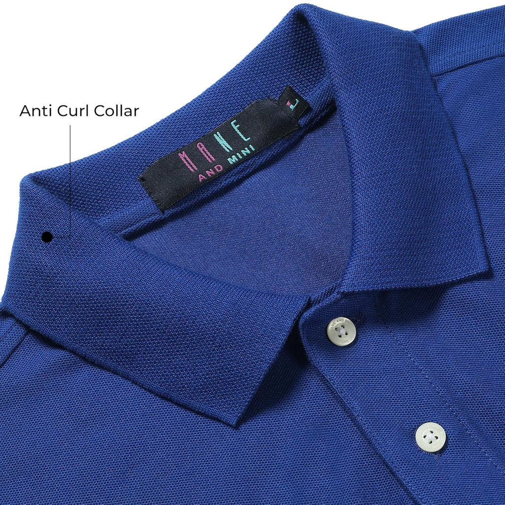 Men's Premium Regular Fit Performance Polo Shirt- ROYAL BLUE
