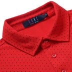Men’s Cotton Regular Fit Pique Polo Neck T Shirt- FLAMES SCARLET