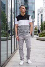 Men's Regular Fit Color-Block Polo Shirt