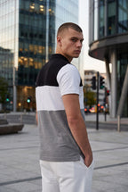 Men's Regular Fit Color-Block Polo Shirt