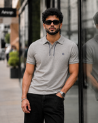 Men's Regular Fit Piped Polo Shirt
