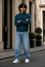 Men's Mock Neck Interlock Long Sleeve