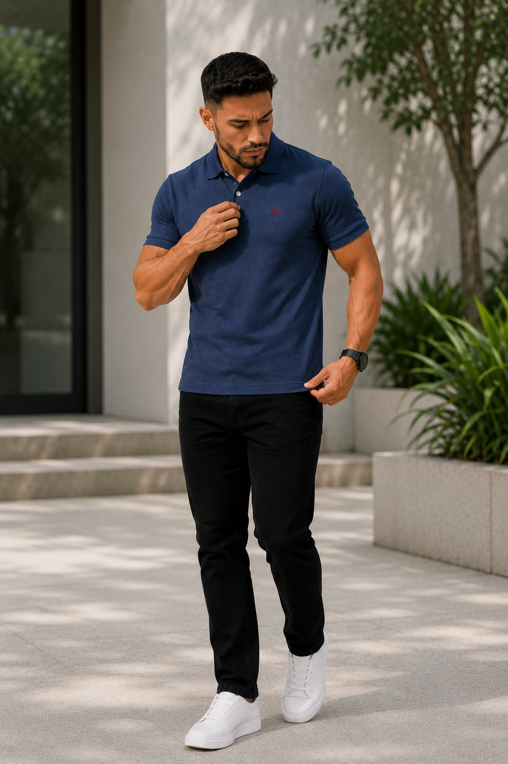 Men's Interlock Polo T shirt