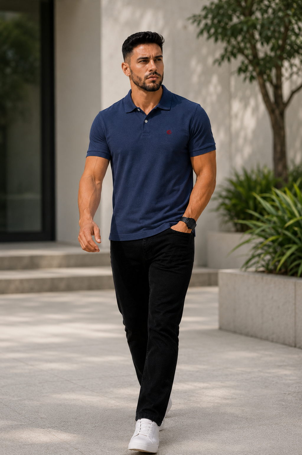 Men's Interlock Polo T shirt
