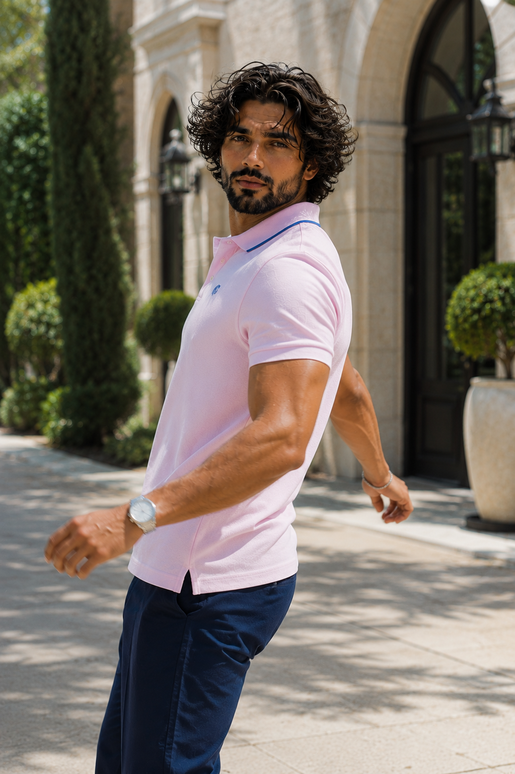 Men's LYCRA Polo T Shirt