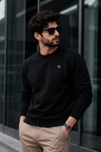Men's Full Sleeve Sweatshirts - Black