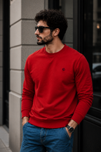 Men's Full Sleeve Sweatshirts - Red