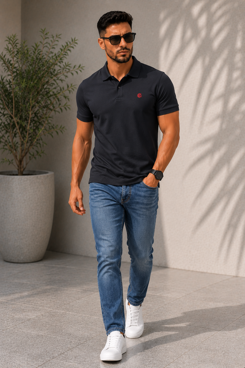 Men's Regular Fit Pique Polo Shirt