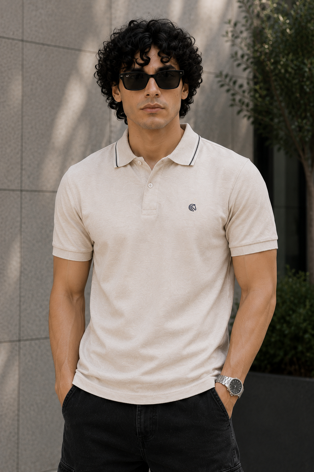 Men's Tipped Interlock Polo