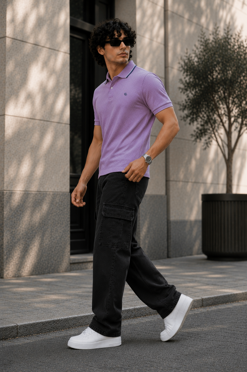 Men's Tipped Interlock Polo