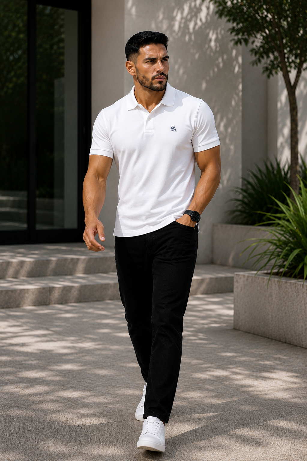 Men's Interlock Polo T shirt
