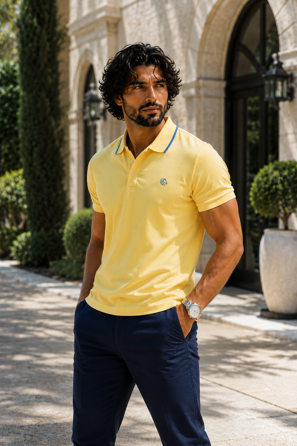 Men's LYCRA Polo T Shirt