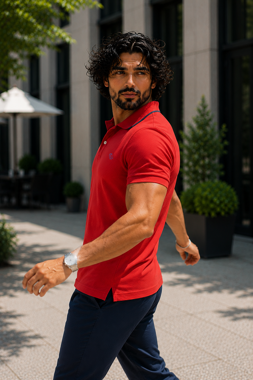 Men's LYCRA Polo T Shirt