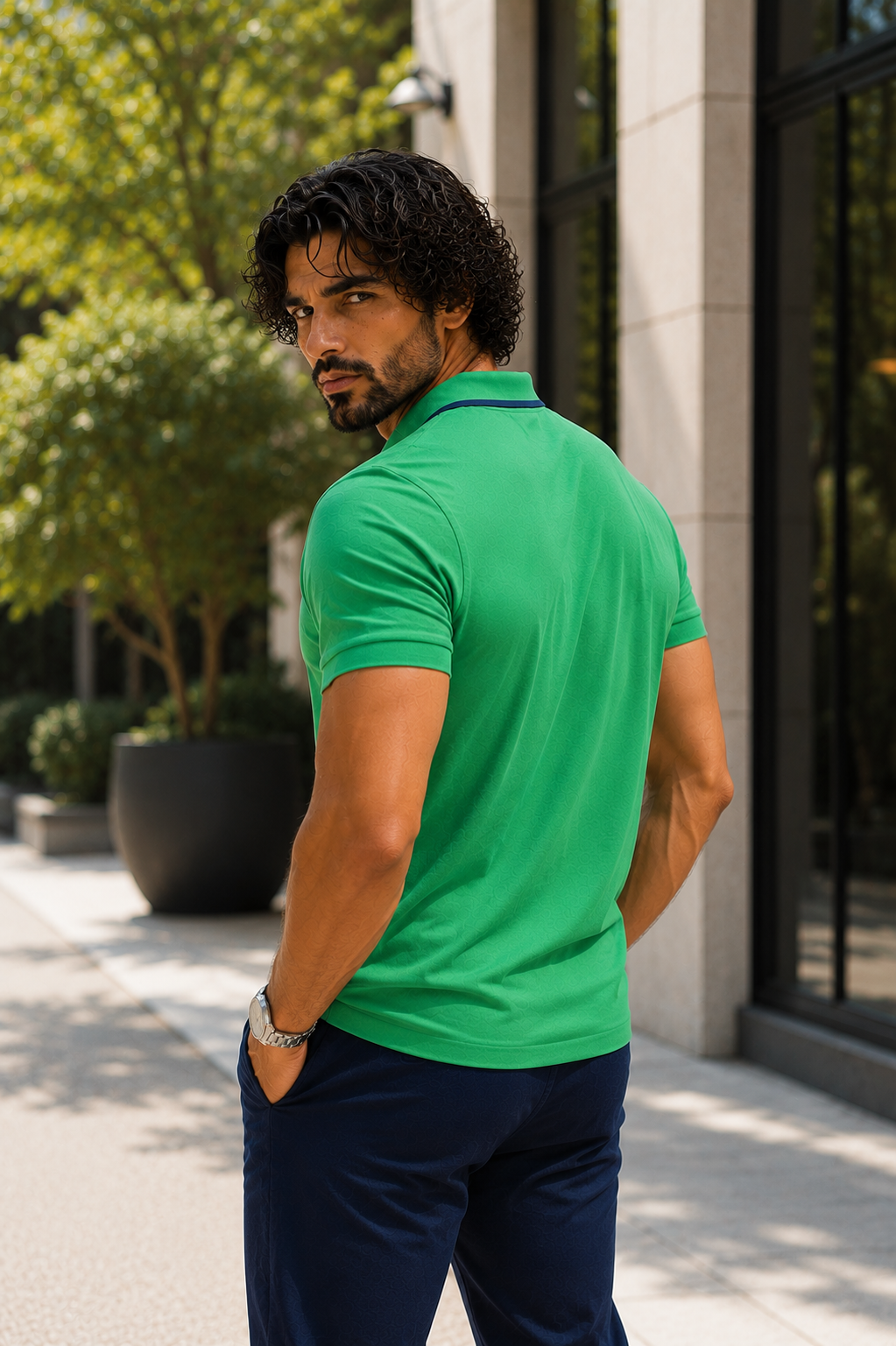 Men's LYCRA Polo T Shirt