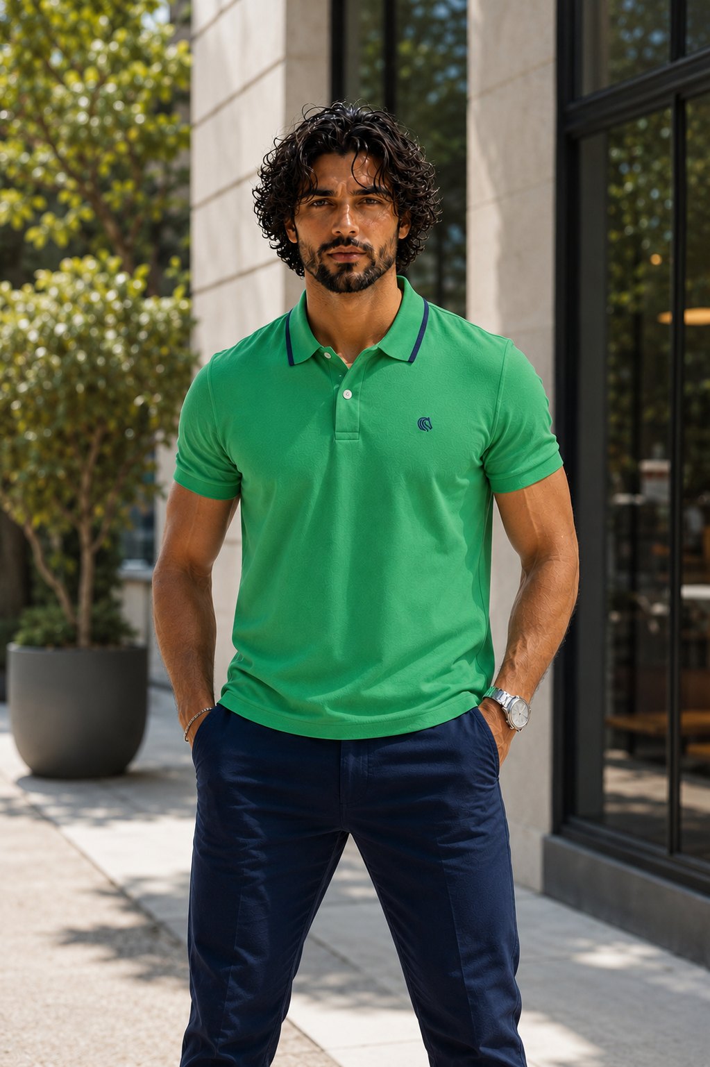 Men's LYCRA Polo T Shirt