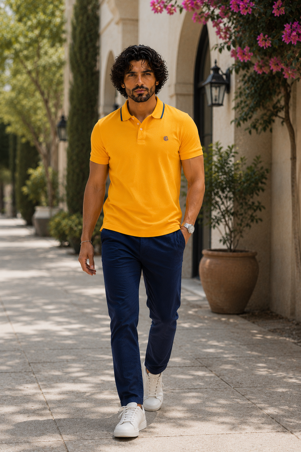 Men's LYCRA Polo T Shirt