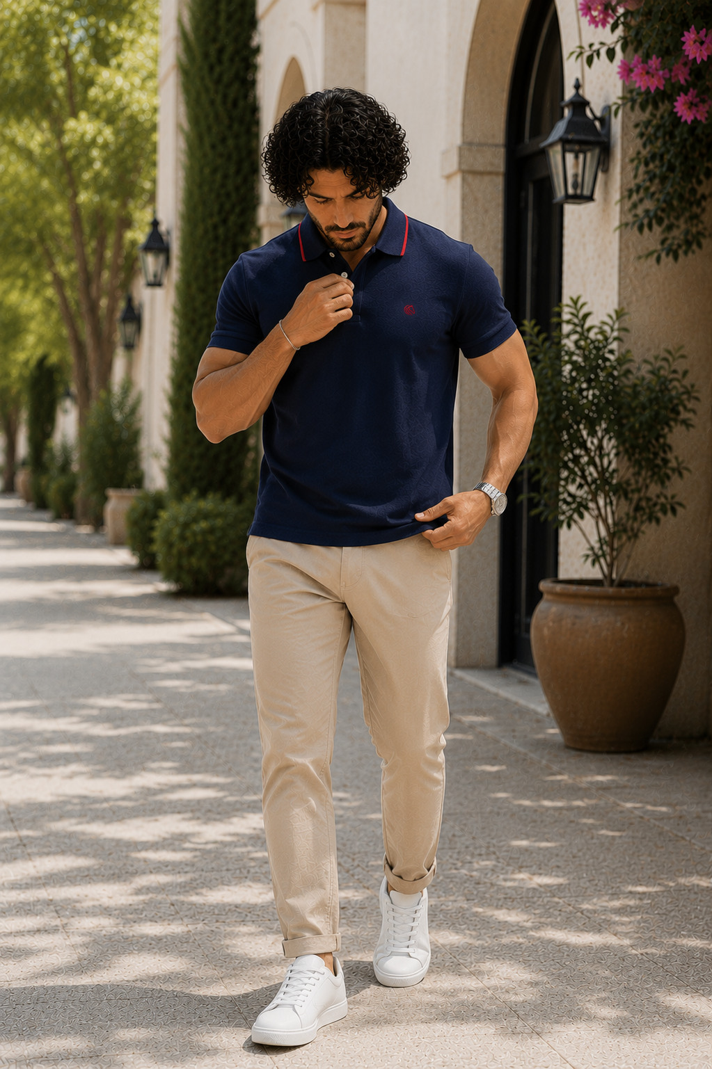 Men's LYCRA Polo T Shirt