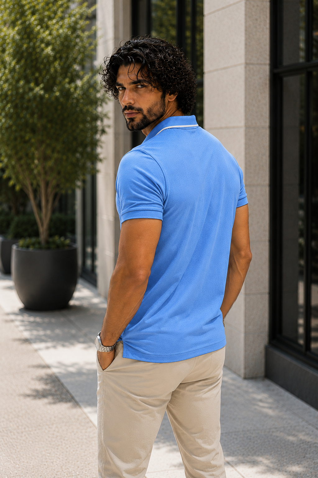 Men's LYCRA Polo T Shirt