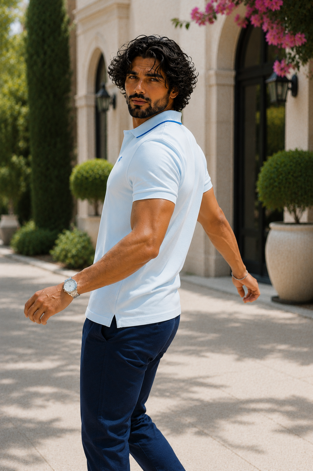 Men's LYCRA Polo T Shirt